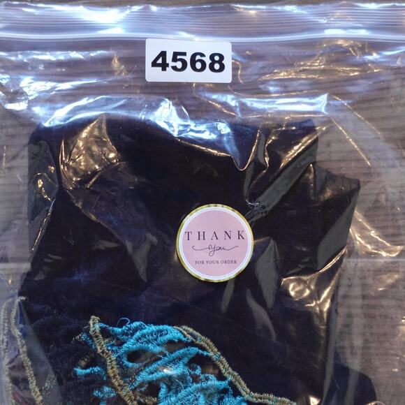 Vintage Y2K Cardigan Medium Black Open Flowy Crochet Boho Duster Festival USA - Picture 8 of 8